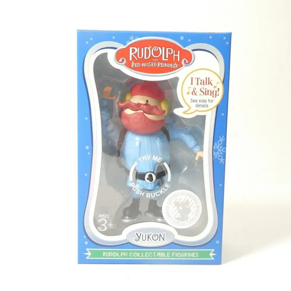 Rudolph The Red-Nosed Reindeer Talking Yukon Action Figure w/Box DEAD BATTERY